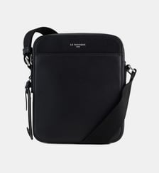 Petite sacoche zippée Emile en cuir grainé Le Tanneur