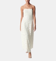 Robe bustier longue dentelle Ikks