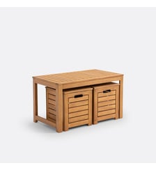 Banc et coffres de jardin en acacia La Redoute Interieurs