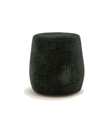 Pouf LEAH  Tissu en bouclette chinée et fils colorés Madura