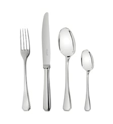 Ensemble pour 12 personnes (48 pièces) en métal argenté avec boîte de rangement - AMERICA Christofle