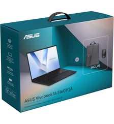 Ordinateur portable S1607QA BLEU 16 pouces Snapdragon X 8 Go RAM LPDDR5x SSD 256 Go sac de transport et souris inclus Asus