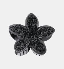 Pince à cheveux fleur noire à strass Balaboosté