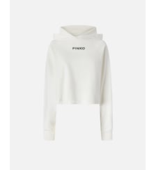 Sweat-shirt cropped à broderie Pinko