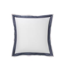 Taie d'oreiller tricolore en satin de coton avec bande appliquée, MARCEAU Alexandre Turpault