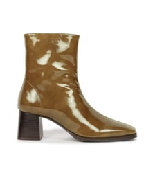 Bottines à Talons Marlie Cuir Verni Froissé Bobbies