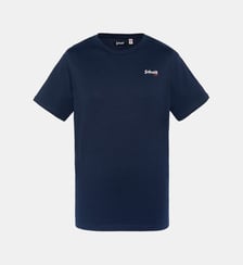 T-shirt noir brodé enfant Schott