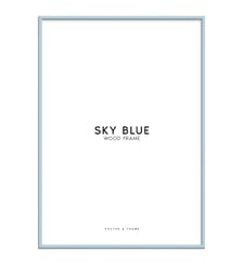 Cadre en bois bleu ciel en acrylique Poster & Frame