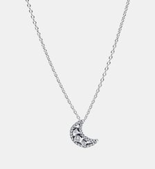 Collier à Pendentif Croissant de Lune Pandora