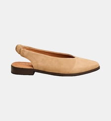Ballerines Acajou basses en cuir Jonak