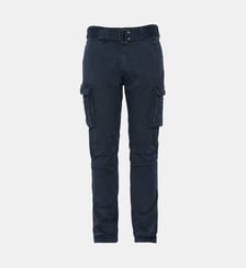 Pantalon cargo droit coton ceinturé-Noir-34 - US Schott