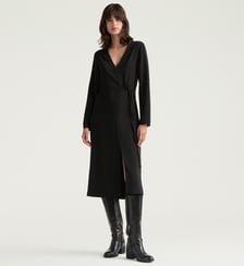 Robe lavander en cady de viscose stretch Momonì