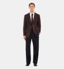 Veste ajustée en tweed de laine vierge Fursac