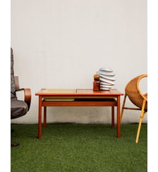 Table basse à jardinière intégrée Donna N°722- Produit chiné Debongout