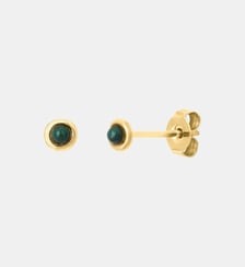 Boucles d'oreilles dorées onyx - tiny Caroline Najman