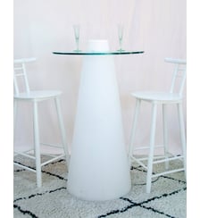 Table haute lumineuse Karla N°1317 - Produit chiné Debongout