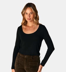 T-shirt manches longues col rond uni TAVY La Petite Etoile