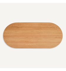 Plateau de table ovale, en chêne, longueur 220 cm AM.PM