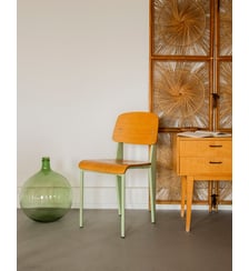 Chaise aux pieds vert menthe Alma N°1920- Produit chiné Debongout