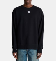 Sweatshirt en coton avec broderie PB Balmain