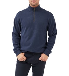 Sweatshirt droit en coton à col zip Alton Ave Rodd & Gunn