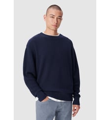 Pull col rond tricot nid d'abeille Ikks