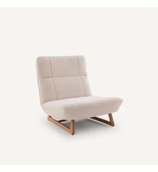 Fauteuil chêne et polyester recyclé AM.PM