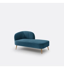 Méridienne velours, droite La Redoute Interieurs
