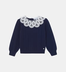 Pull -  laine col dentelle Tartine Et Chocolat
