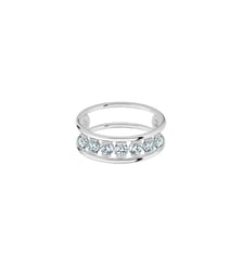 Bague HULA HOOP Merveilleuse - 7 diamants - Or blanc 750‰ La Brune & La Blonde
