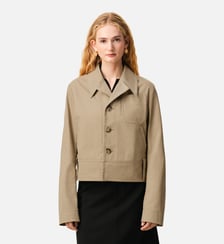 Veste Boutonnée en Coton AMI Paris