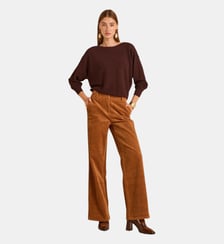 Pantalon Large En Velours Côtellé Ferguson Maison 123
