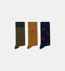 Chaussettes x3 hauteur mi-mollet Faguo