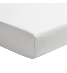 Drap housse uni en percale de coton, bonnet de 35cm, PREMIÈRE Essix