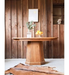 Table ovale en bois Romy N°548- Produit chiné Debongout