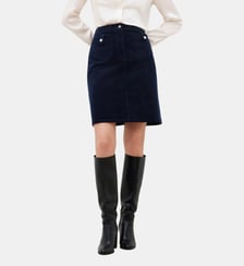 Jupe jietra - Motif uni - Coton Caroll