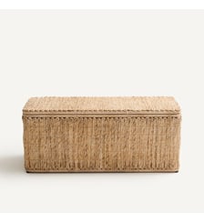 Coffre de rangement, en écorce de bananier tressée AM.PM