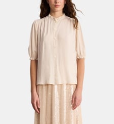 Blouse fluide boutonnée et volantée - CLEMENTINE Pablo