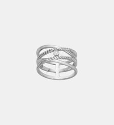 Bague États d'Âme en Argent avec diamant blanc La Garçonne Diamant