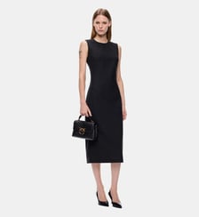Robe midi moulante à lacets Pinko