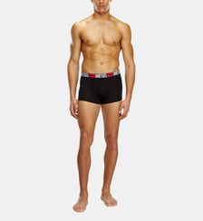 Lot de trois boxers avec taille ornée du logo sur toute la surface Diesel