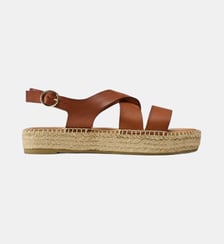 Sandales plates Chantail cuir Odaje