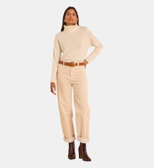 Pantalon Large En Velours Côtelé De Coton Agathe Maison 123