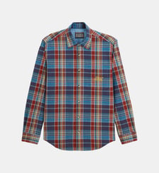 Chemise manches longues coton carreaux BLANCO BIARRITZ Serge Blanco