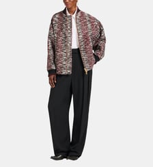 Bomber Brooklyn Multicolor Red/Black Burgundy La DoubleJ