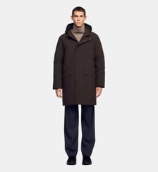 Parka à capuche zippée Sandro