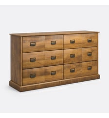 Commode, pin massif, 6 tiroirs La Redoute Interieurs
