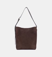 Grand sac seau Suède en cuir Lancaster