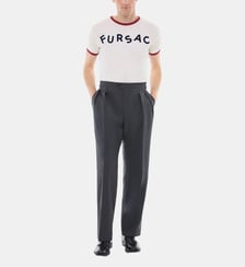 Pantalon double pinces en toile de laine Fursac