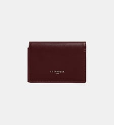 Porte cartes horizontal 2 volets Lucien en cuir huilé Le Tanneur
